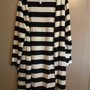 Tickled teal long cardigan